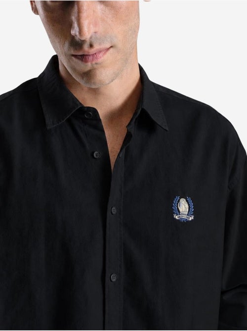Camicia da uomo in popeline di cotone ricamata giesto - Kiabi Camicia da uomo in popeline di cotone ricamata giesto - Kiabi