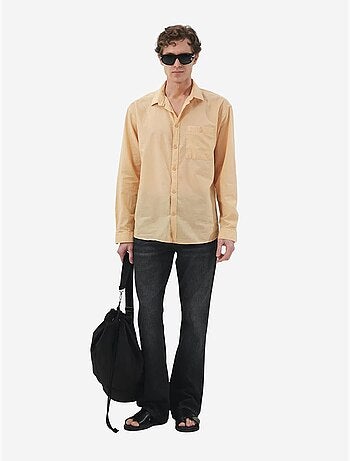 Camicia da uomo in popeline di cotone vestibilità regolare giesto