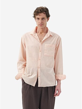 Camicia da uomo in popeline di cotone vestibilità regolare giesto