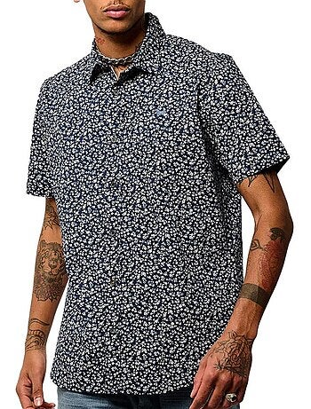 Camicia da Uomo Kaporal a Maniche Corte Stile Marino