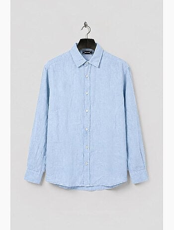 Camicia da uomo oversize in cotone a maniche lunghe giesto