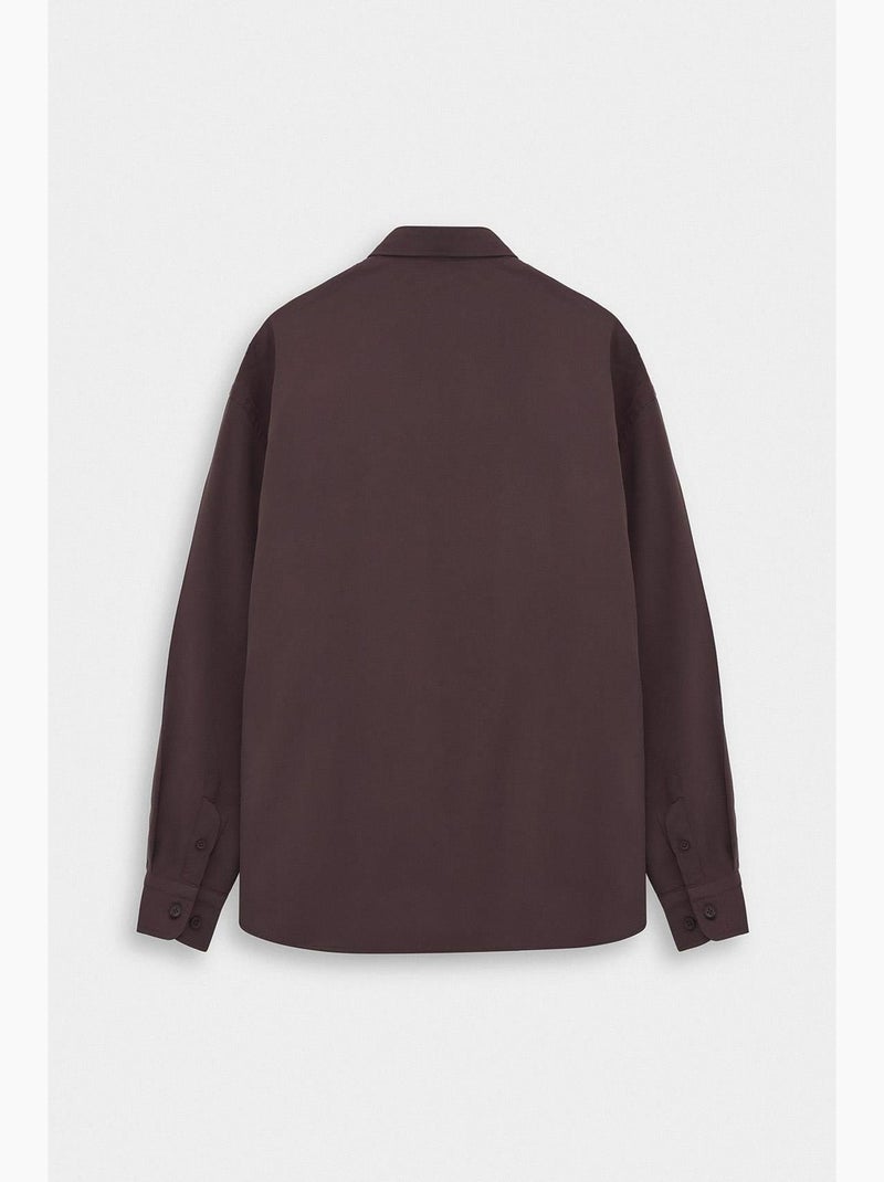 Camicia dal taglio dritto giesto Marrone cioccolato - Kiabi