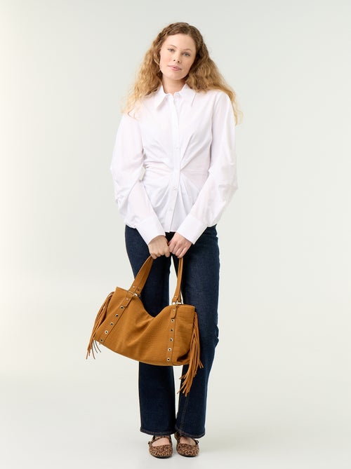 Camicia dal taglio fantasia e aderente sul davanti - Kiabi Camicia dal taglio fantasia e aderente sul davanti - Kiabi
