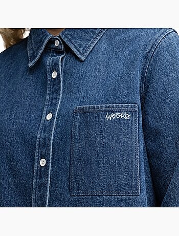 Camicia denim corta da donna donna nimes-w