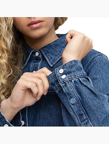 Camicia denim corta da donna donna nimes-w