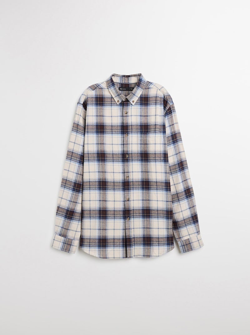 Camicia di flanella a quadri, MO Fashion Beige - Kiabi