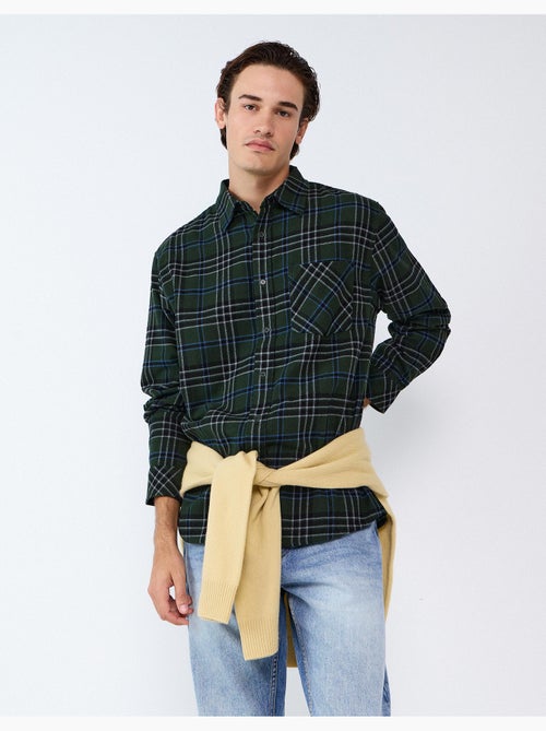 Camicia di flanella a quadri, mo fashion - Kiabi Camicia di flanella a quadri, mo fashion - Kiabi