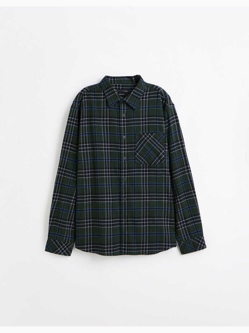 Camicia di flanella a quadri, mo fashion Verde - Kiabi