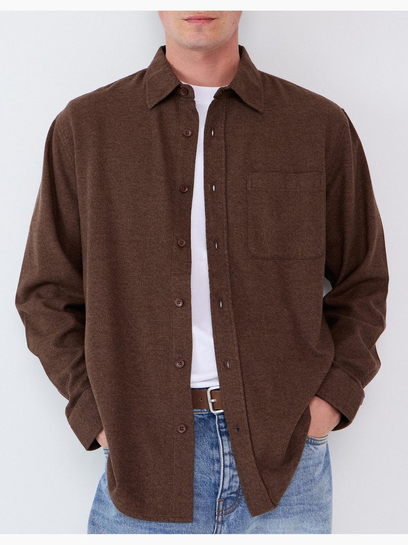 Camicia di flanella, mo fashion Marrone - Kiabi