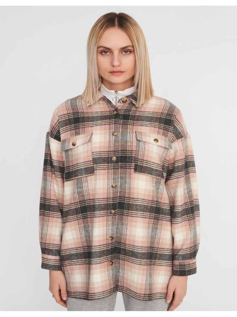 Camicia di flanella Noisy May Rosa - Kiabi