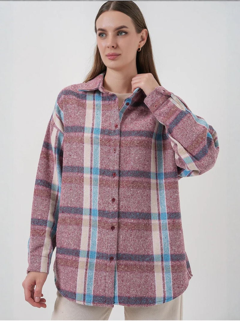 Camicia di flanella regular fit bdart Malva - Kiabi