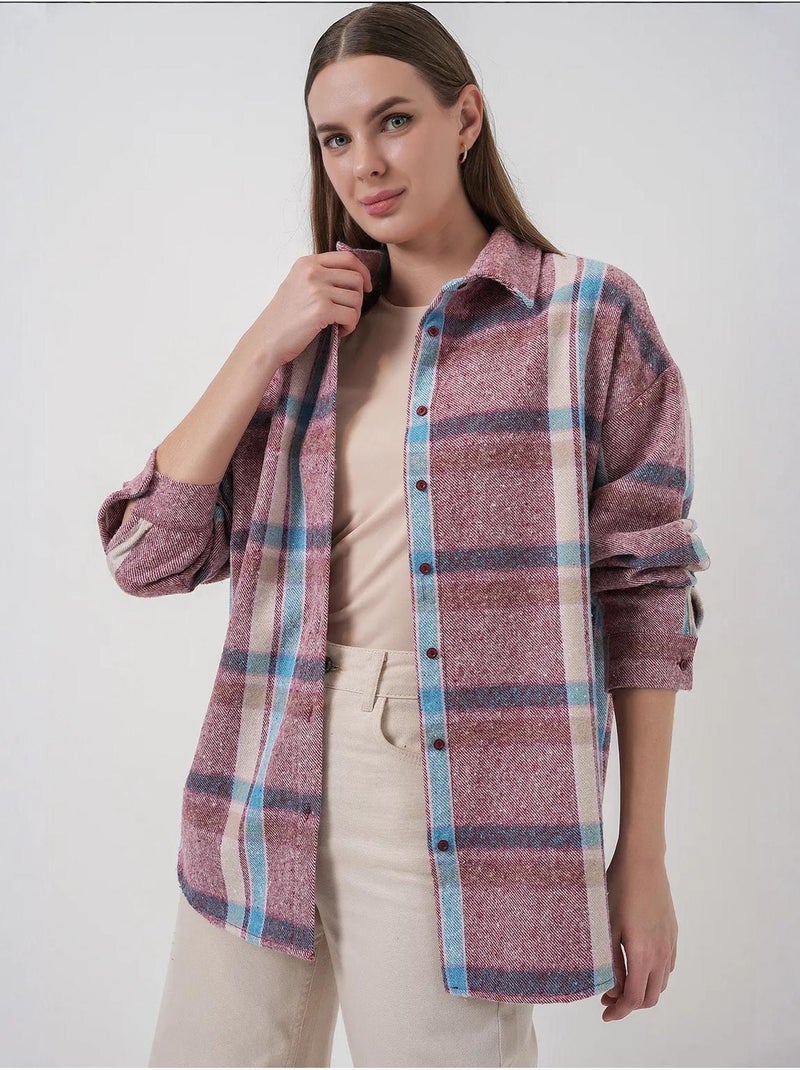 Camicia di flanella regular fit bdart Malva - Kiabi