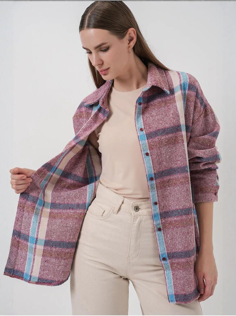 Camicia di flanella regular fit bdart Malva - Kiabi