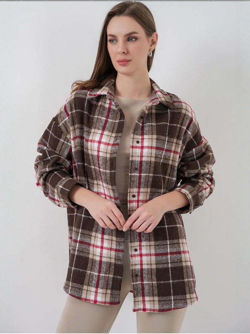Camicia di flanella regular fit bdart Marrone - Kiabi