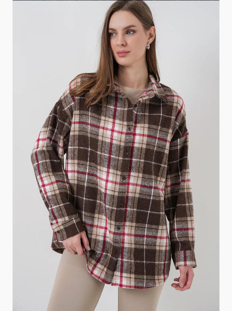 Camicia di flanella regular fit bdart Marrone - Kiabi