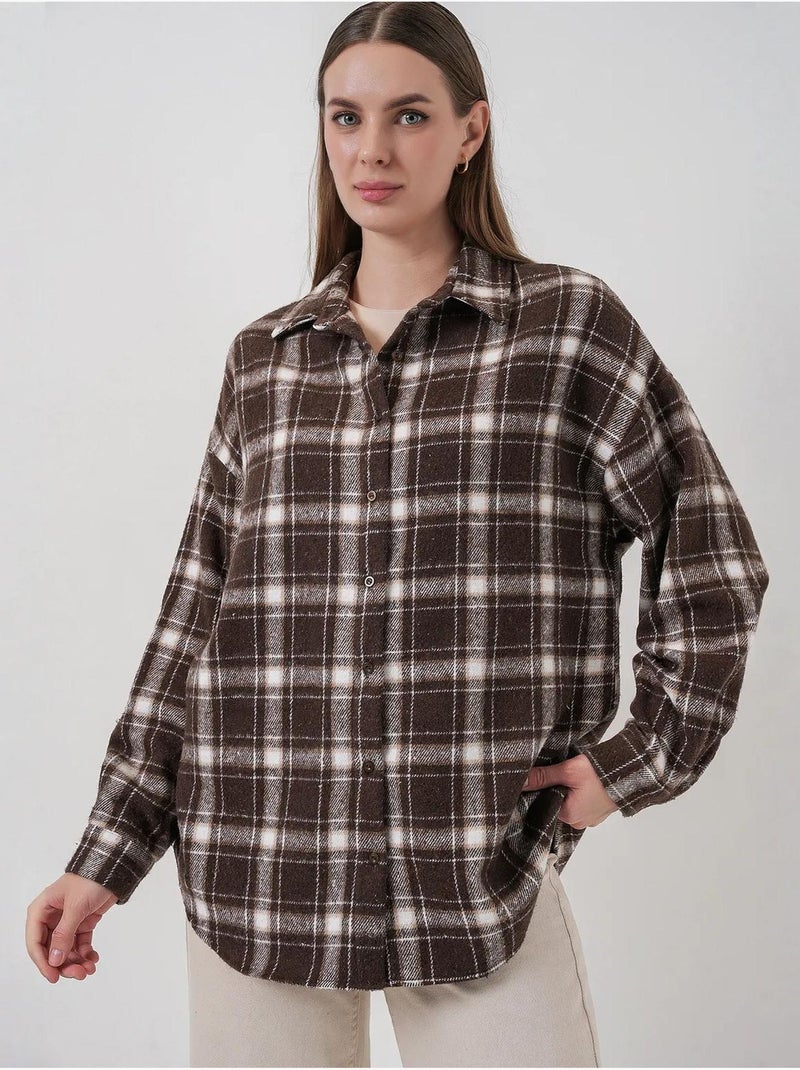 Camicia di flanella regular fit bdart Marrone nocciola - Kiabi