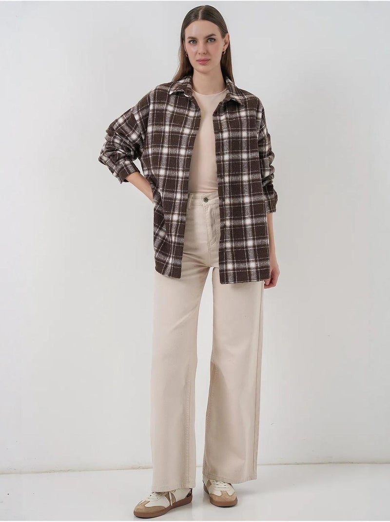 Camicia di flanella regular fit bdart Marrone nocciola - Kiabi