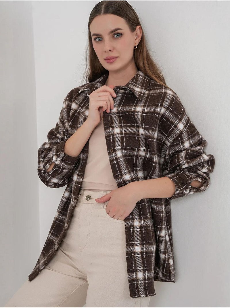 Camicia di flanella regular fit bdart Marrone nocciola - Kiabi