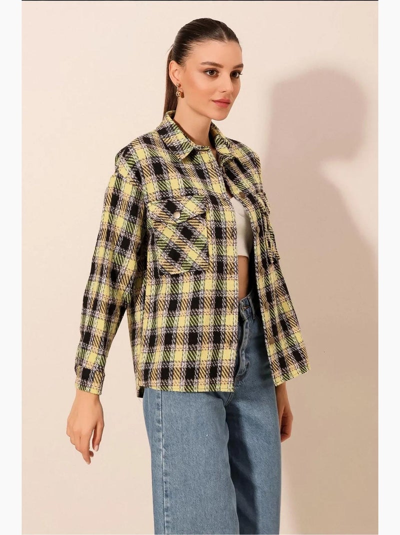 Camicia di flanella regular fit bdart Senape - Kiabi