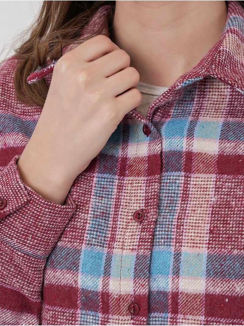 Camicia di flanella regular fit bdart Viola melanzana - Kiabi