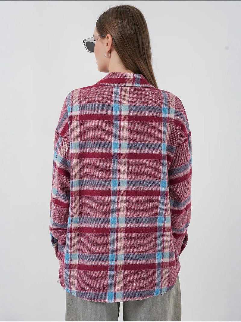 Camicia di flanella regular fit bdart Viola melanzana - Kiabi
