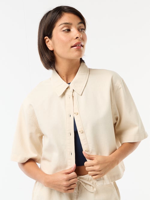 Camicia di jeans con maniche a 3/4 - Kiabi Camicia di jeans con maniche a 3/4 - Kiabi