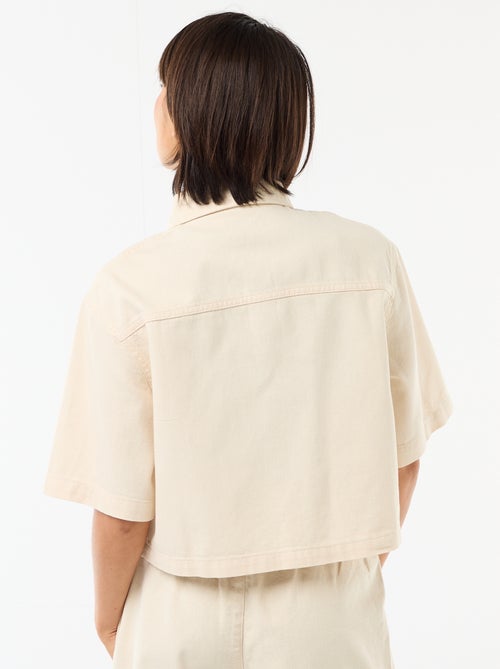 Camicia di jeans con maniche a 3/4 - Kiabi Camicia di jeans con maniche a 3/4 - Kiabi