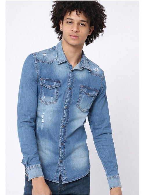 Camicia di jeans slim fit Kebello - Kiabi