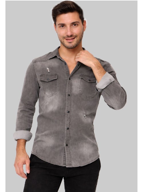 Camicia di jeans slim fit Kebello - Kiabi