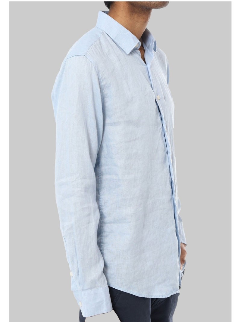 Camicia di lino Kebello Blu cielo - Kiabi