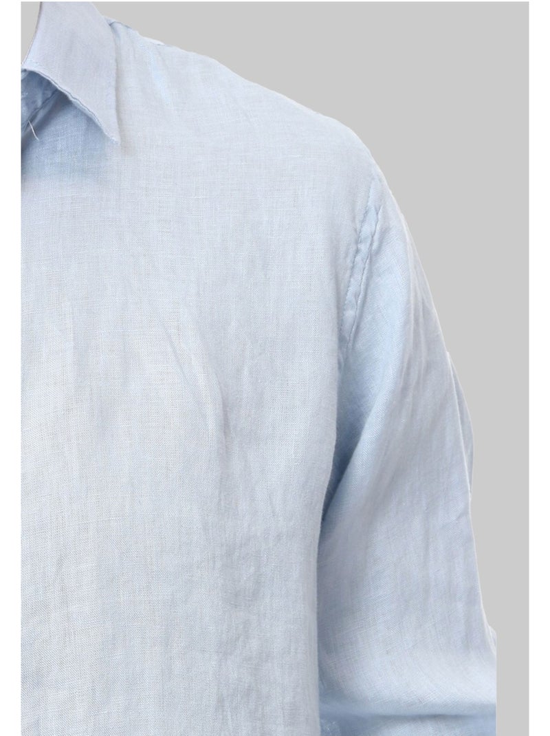 Camicia di lino Kebello Blu cielo - Kiabi