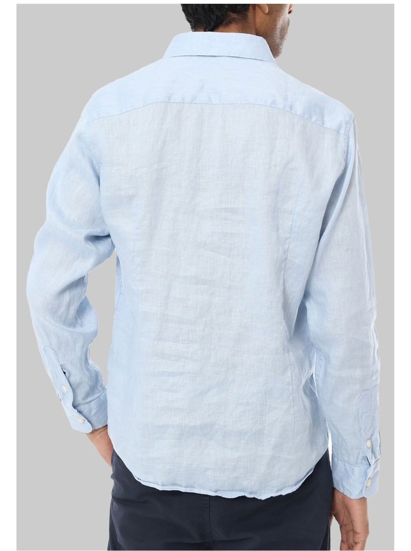 Camicia di lino Kebello Blu cielo - Kiabi