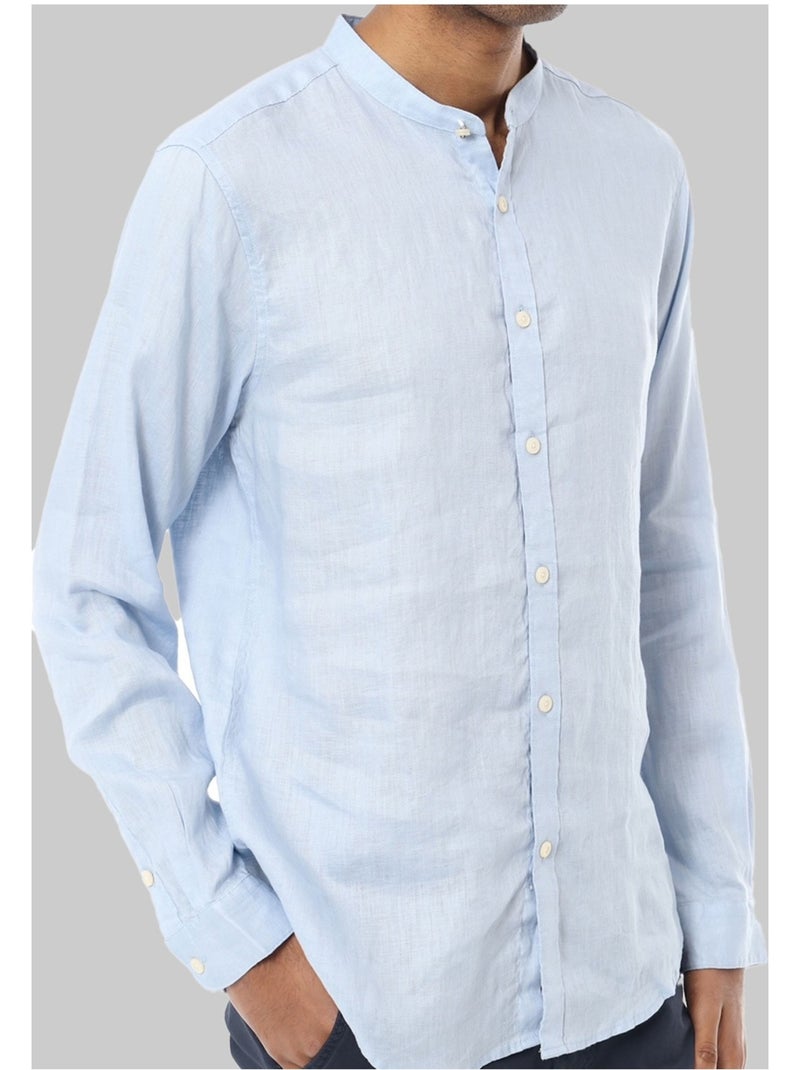 Camicia di lino Kebello Blu cielo - Kiabi