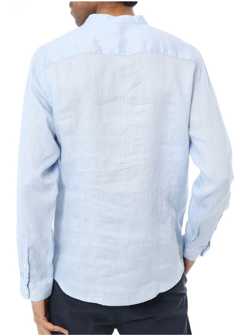 Camicia di lino Kebello Blu cielo - Kiabi