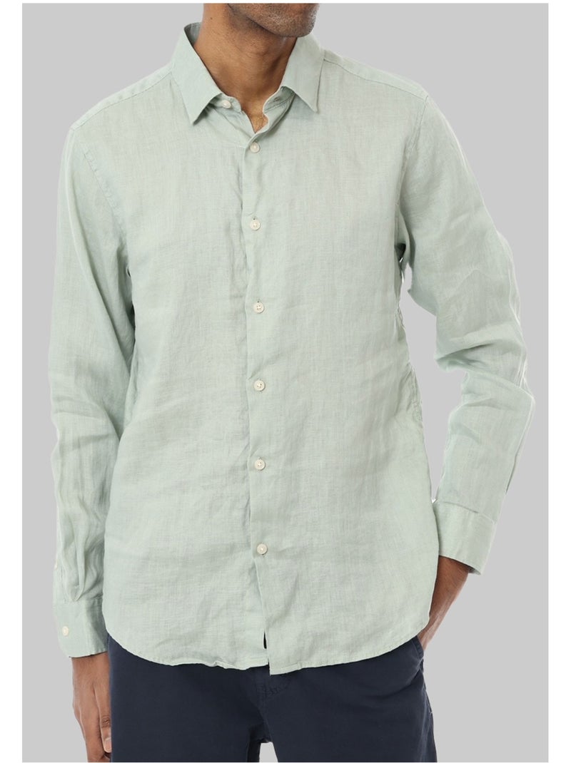 Camicia di lino Kebello Verde - Kiabi