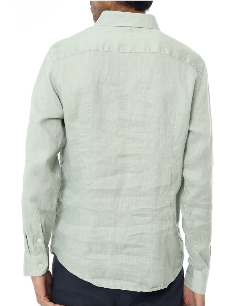 Camicia di lino Kebello Verde - Kiabi