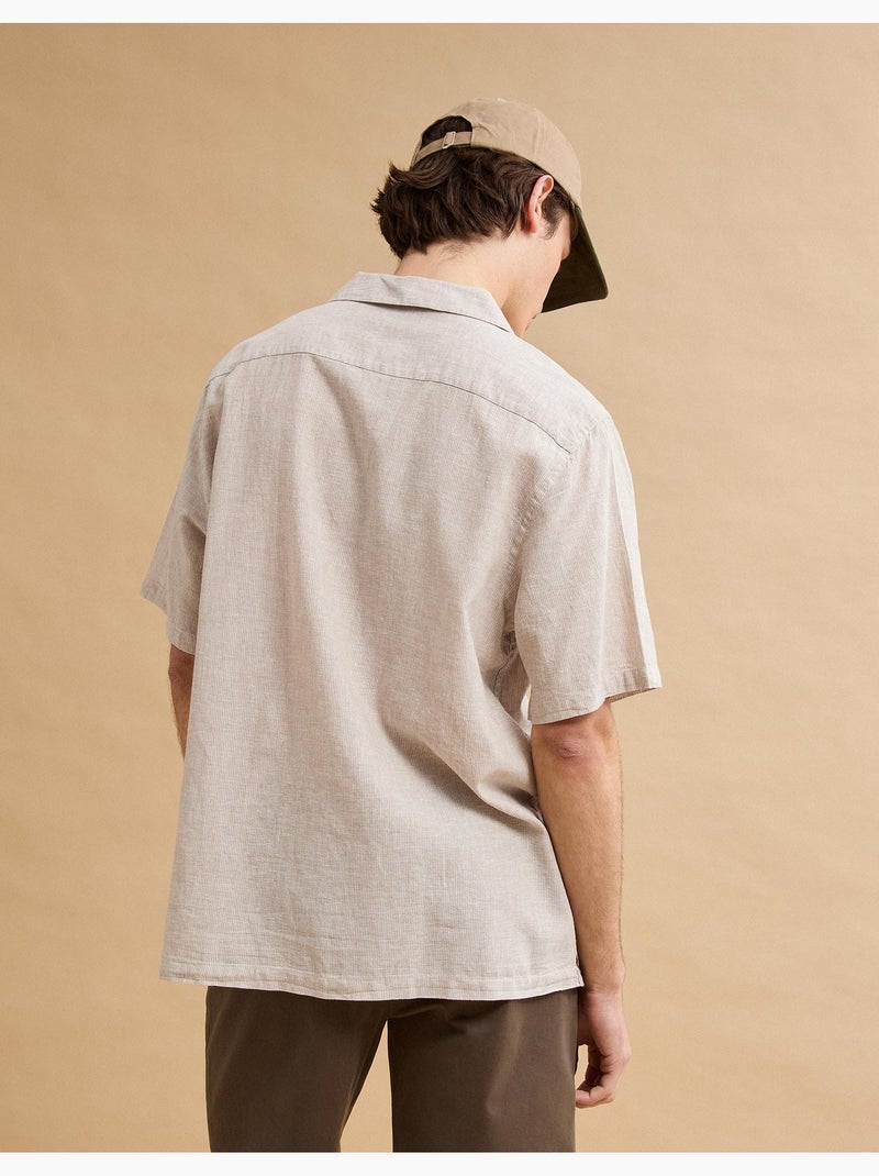 Camicia di lino, MO Fashion Beige - Kiabi