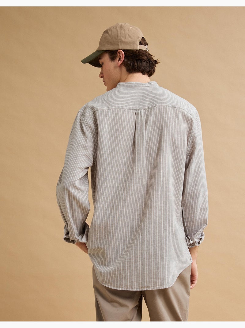 Camicia di lino, MO Fashion Beige - Kiabi