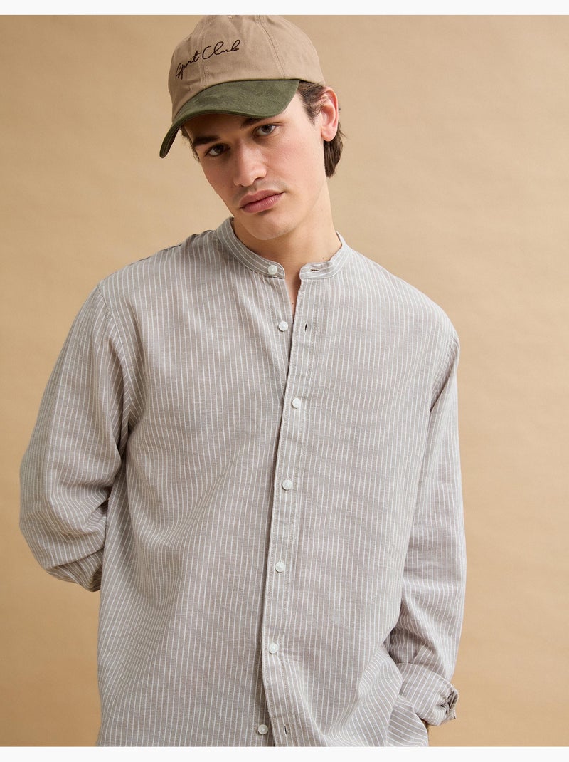 Camicia di lino, MO Fashion Beige - Kiabi