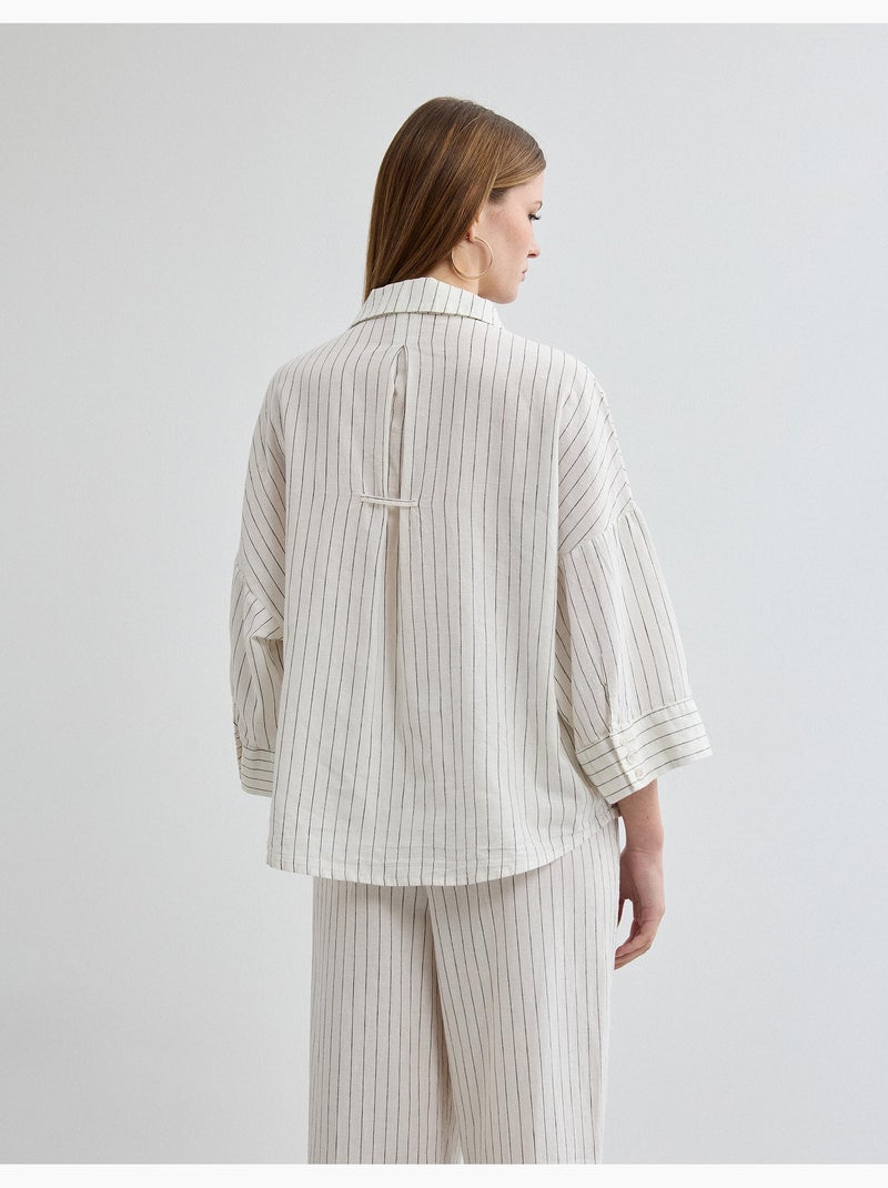 Camicia di lino, MO Fashion Beige - Kiabi