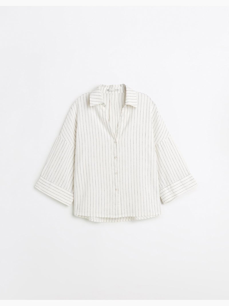 Camicia di lino, MO Fashion Beige - Kiabi
