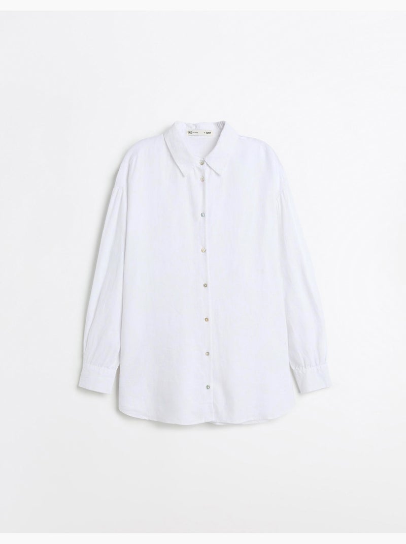 Camicia di lino, MO Fashion Bianco - Kiabi