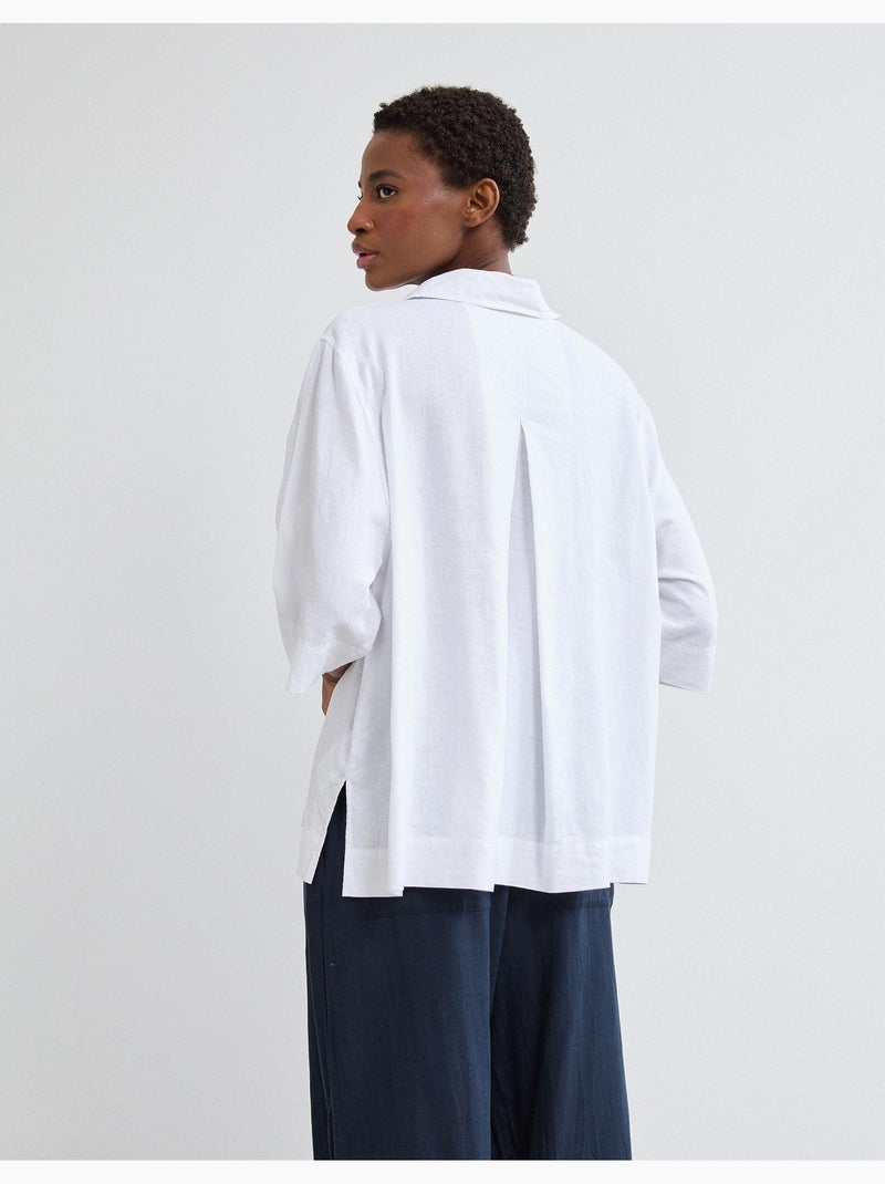 Camicia di lino, MO Fashion Bianco - Kiabi