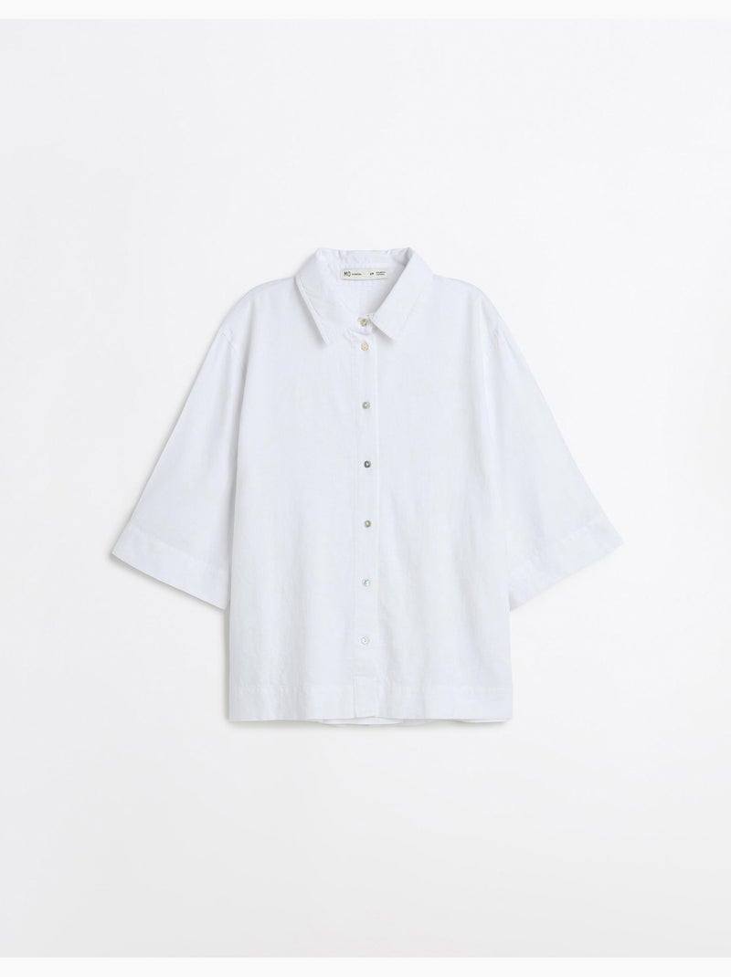 Camicia di lino, MO Fashion Bianco - Kiabi