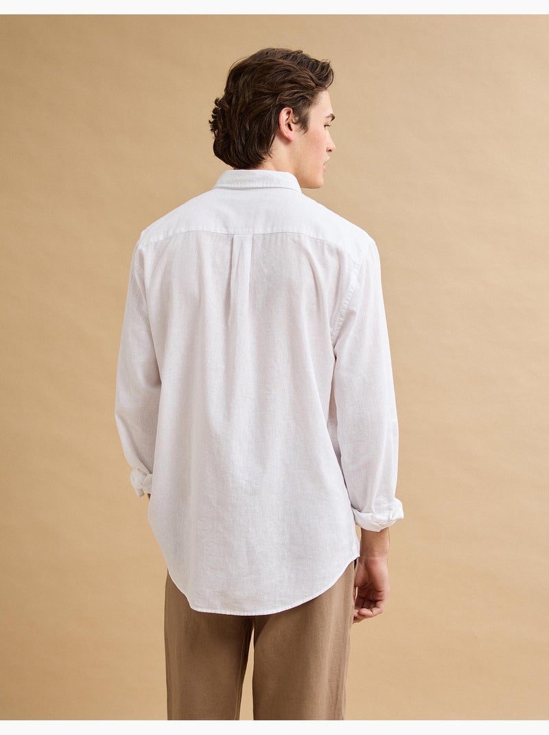 Camicia di lino, MO Fashion Bianco - Kiabi