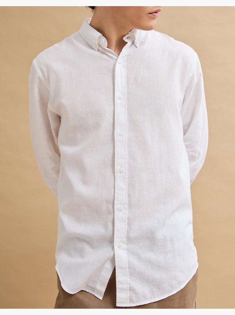 Camicia di lino, MO Fashion Bianco - Kiabi