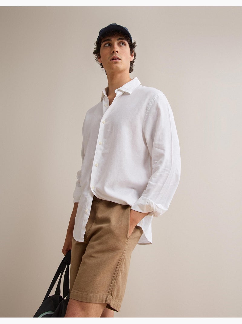 Camicia di lino, MO Fashion Bianco - Kiabi