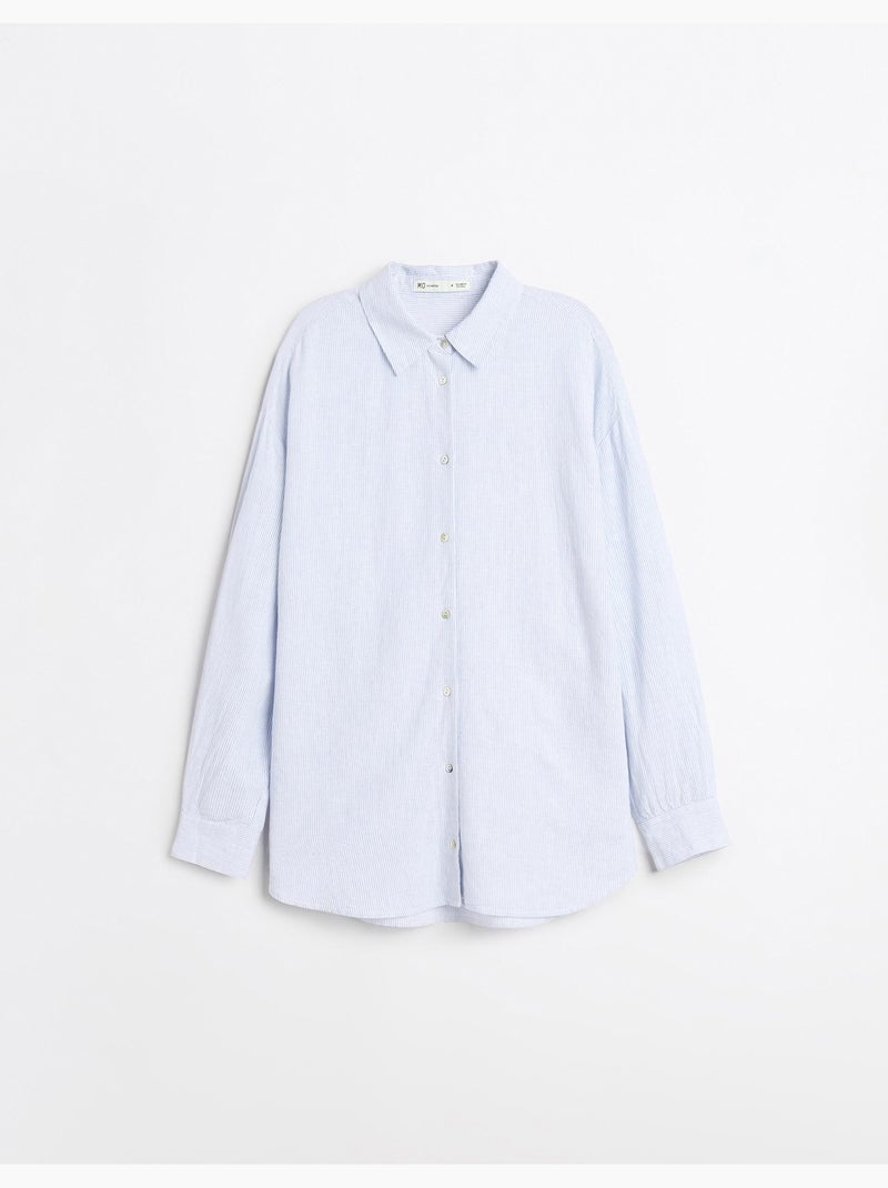Camicia di lino, MO Fashion Blu - Kiabi