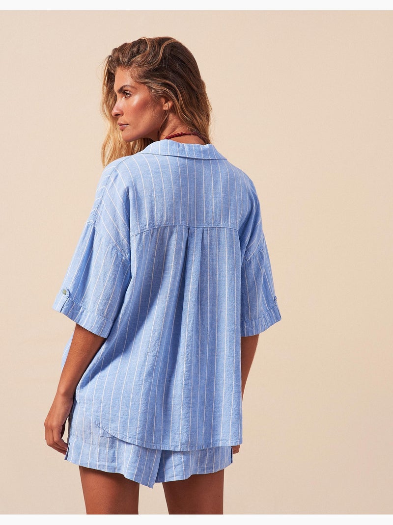 Camicia di lino, MO Fashion Blu - Kiabi