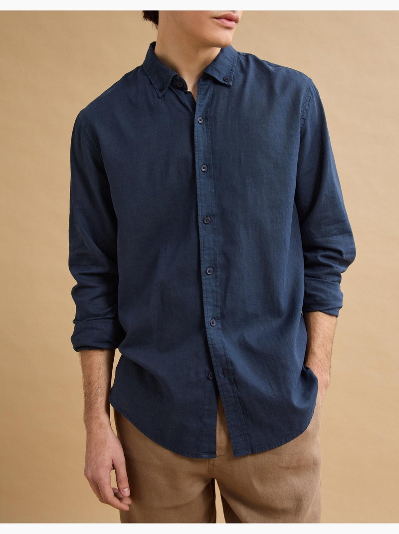Camicia di lino, MO Fashion Blu - Kiabi